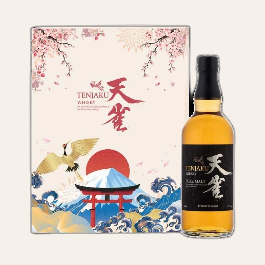 Rượu Whisky Tenjaku Pure Malt Japanese Whisky Hộp Quà Tết 2026