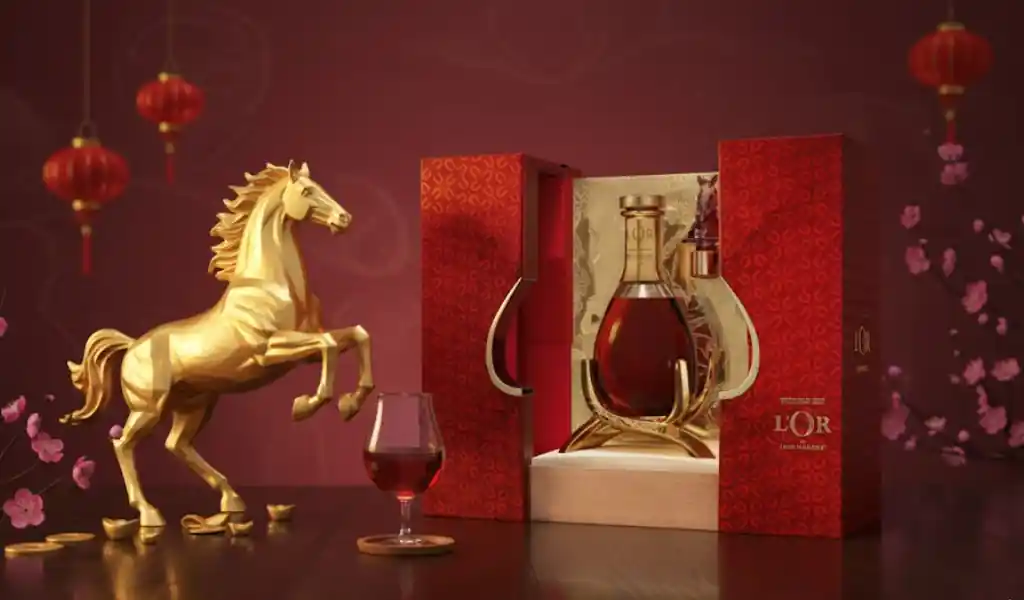 Rượu Cognac Pháp Martell L'or De Jean Zodiac Limited Year Of The Horse Hộp Quà Tết 2026