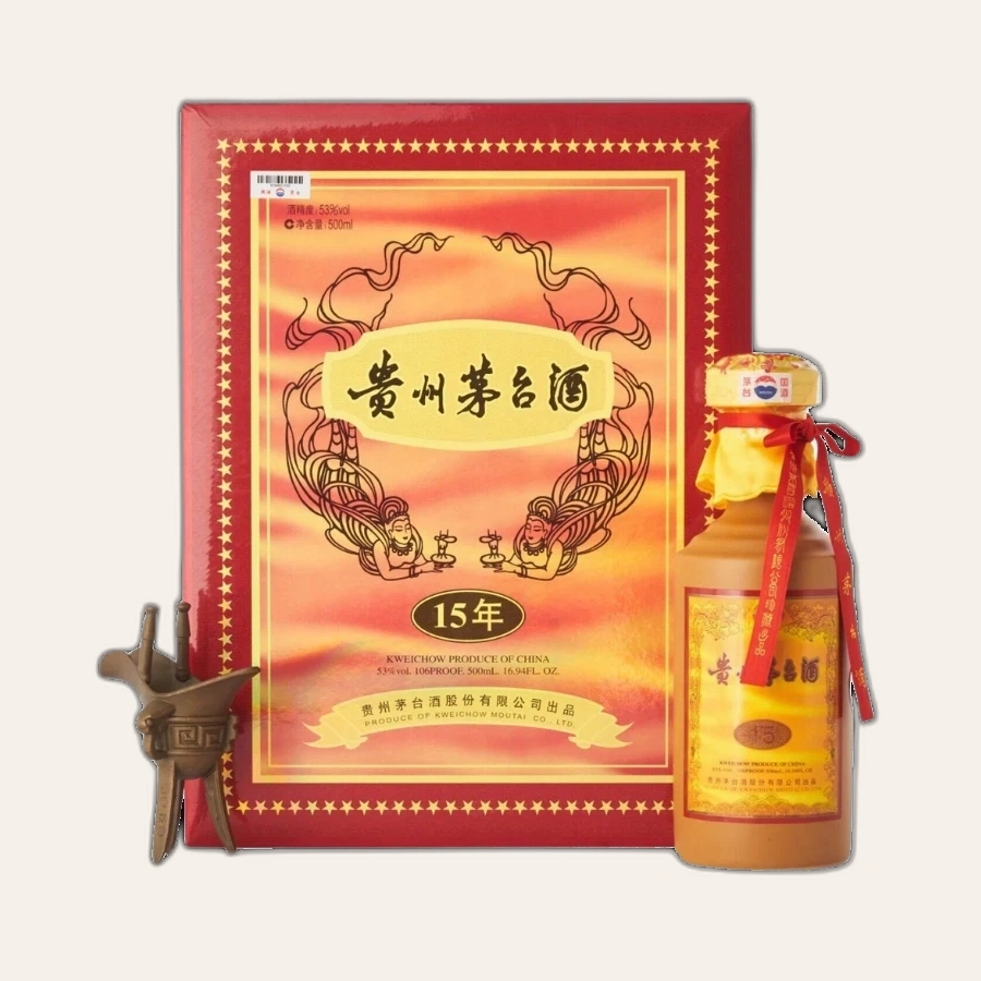 Rượu Kweichow Moutai 15 Year Old/ Mao Đài Quý Châu 15 Năm Cao Cấp/ 陈年贵州茅台酒 15