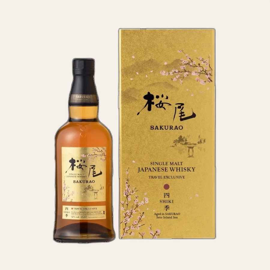 Rượu Whisky Nhật Sakurao Shiki Single Malt Travel Exclusive