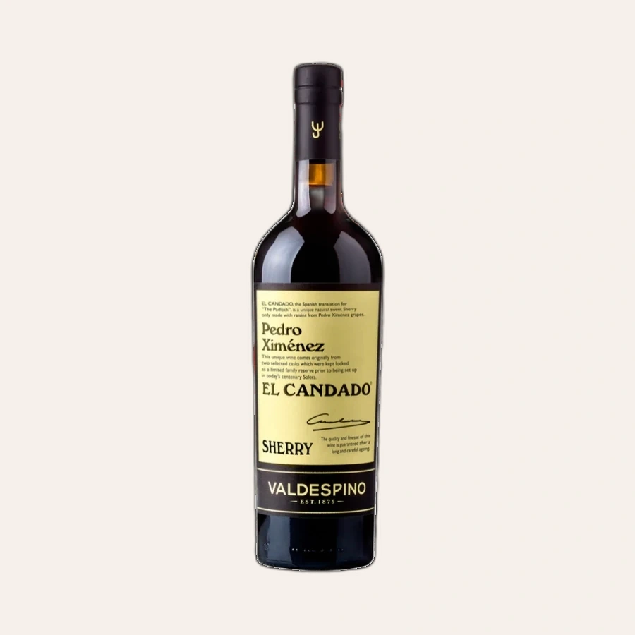 Rượu Vang Cường Hóa Tây Ban Nha Valdespino El Candado Pedro Ximenez Sherry