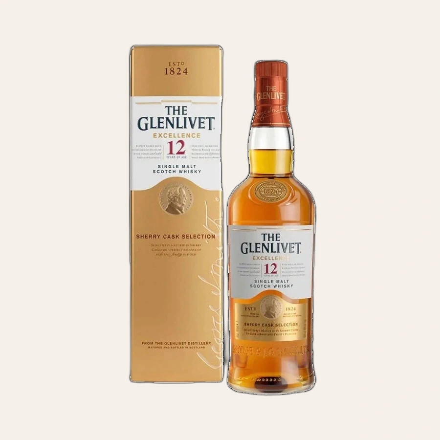 Rượu Whisky Glenlivet 12 Year Old Excellence