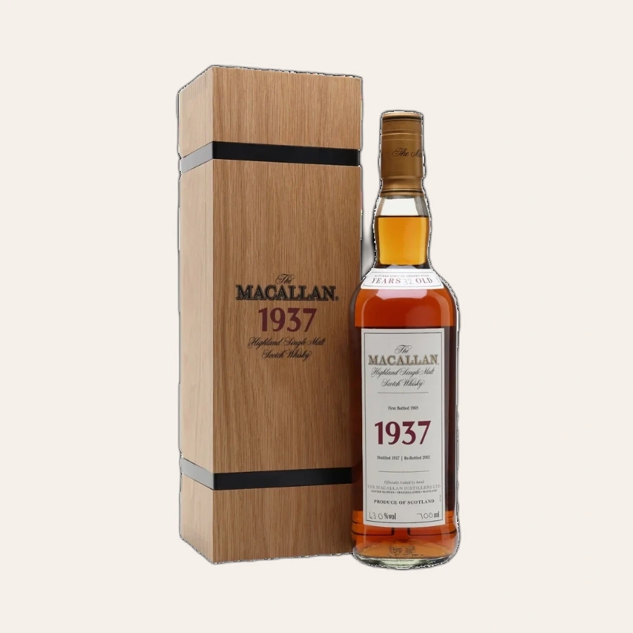 Rượu Whisky Macallan 32 Year Old 1937 Fine And Rare