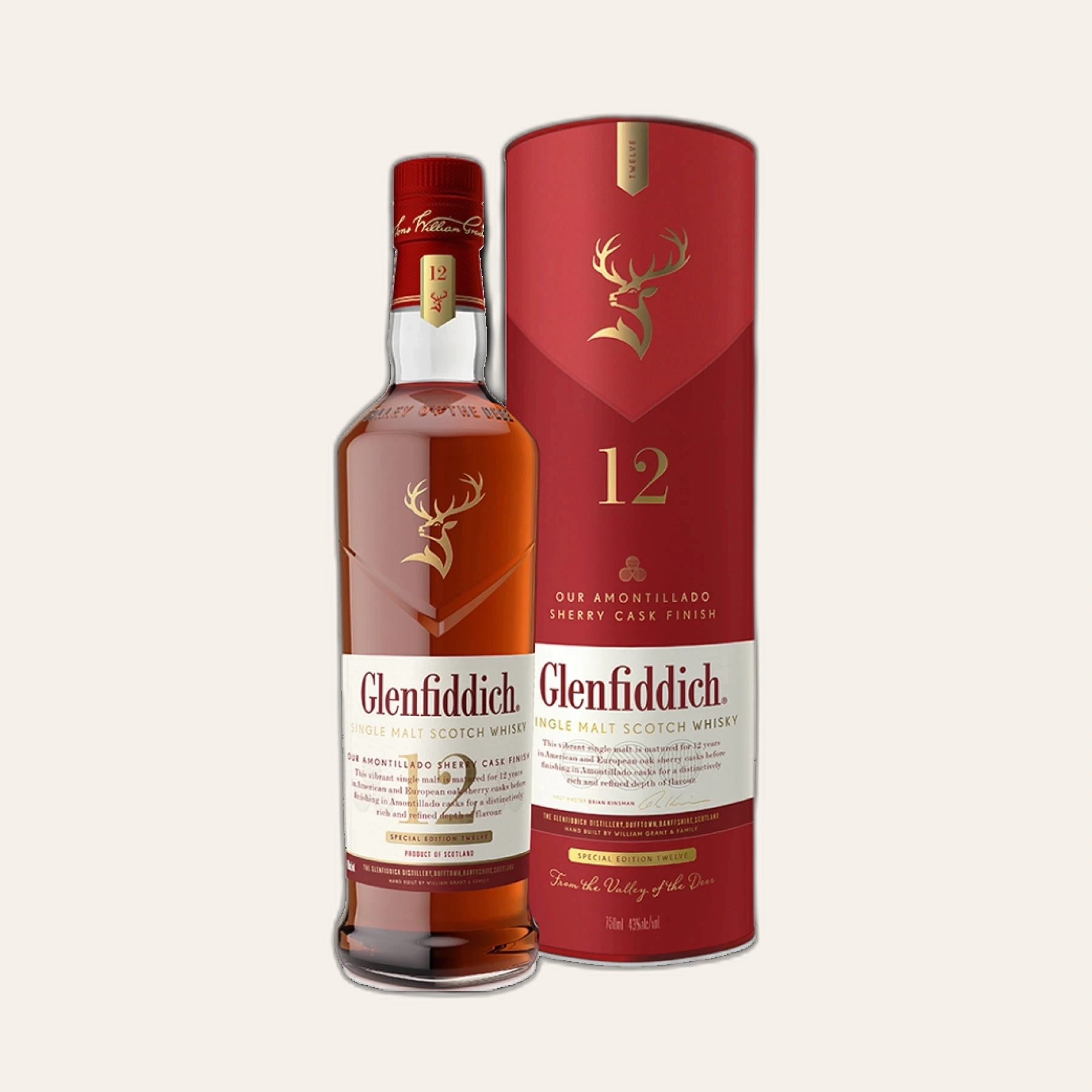 Rượu Whisky Glenfiddich 12 Year Old Amontillado Sherry Cask Finish