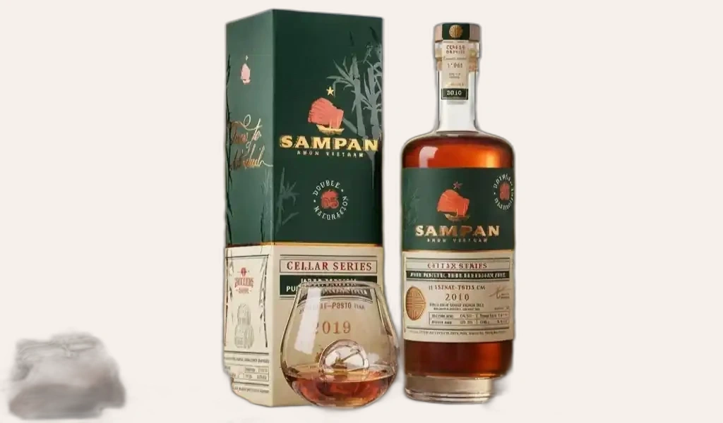 Rượu Rhum Việt Nam Sampan Cellar Series ex Cognac Porto Cask Hài Hòa