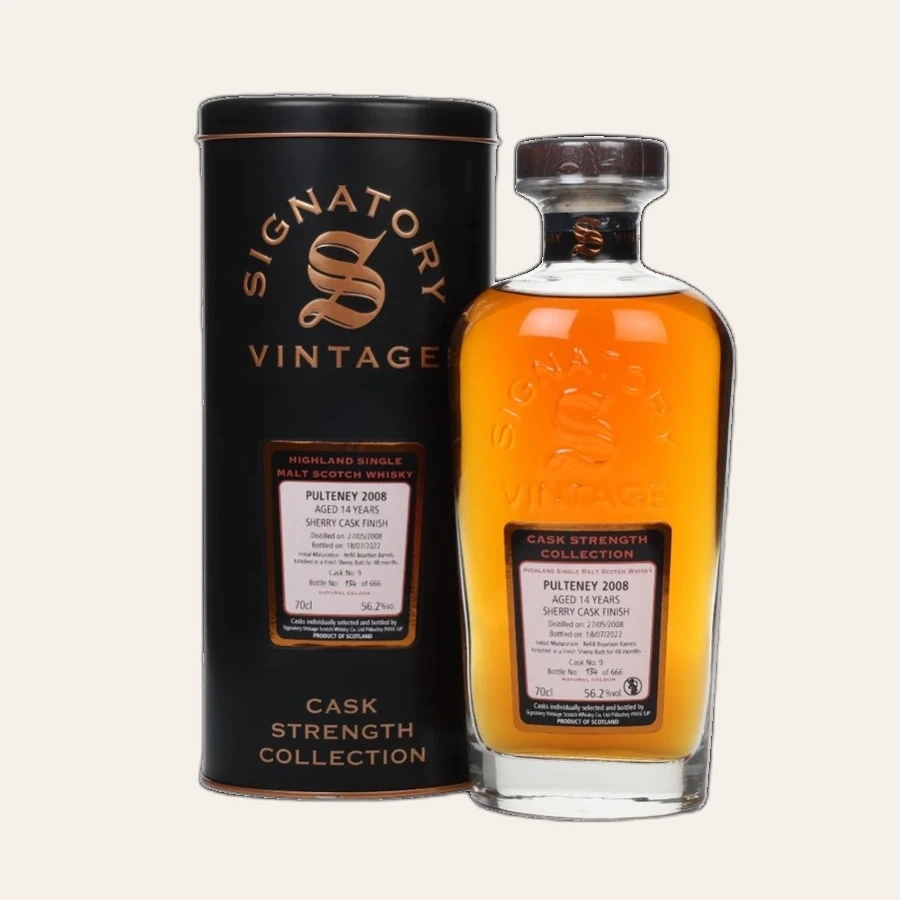 Rượu Whisky Pulteney 14 Year Old Cask Strength Collection Signatory Vintage 2008