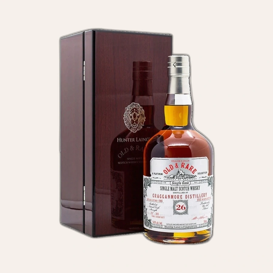 Rượu Whisky Old And Rare Cragganmore 26 Year Old Hunter Laing 1995