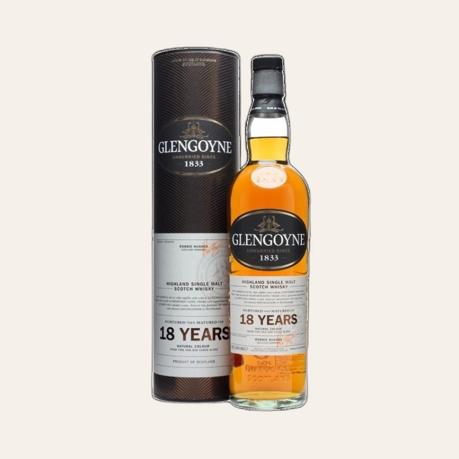 Rượu Whisky Glengoyne 18 Year Old Mẫu Cũ