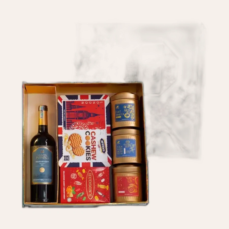 Rượu Vang Đỏ Santa Infinito Grand Reserve Carmenere Hộp Quà Tết 2026 Set Tết An Khang 3