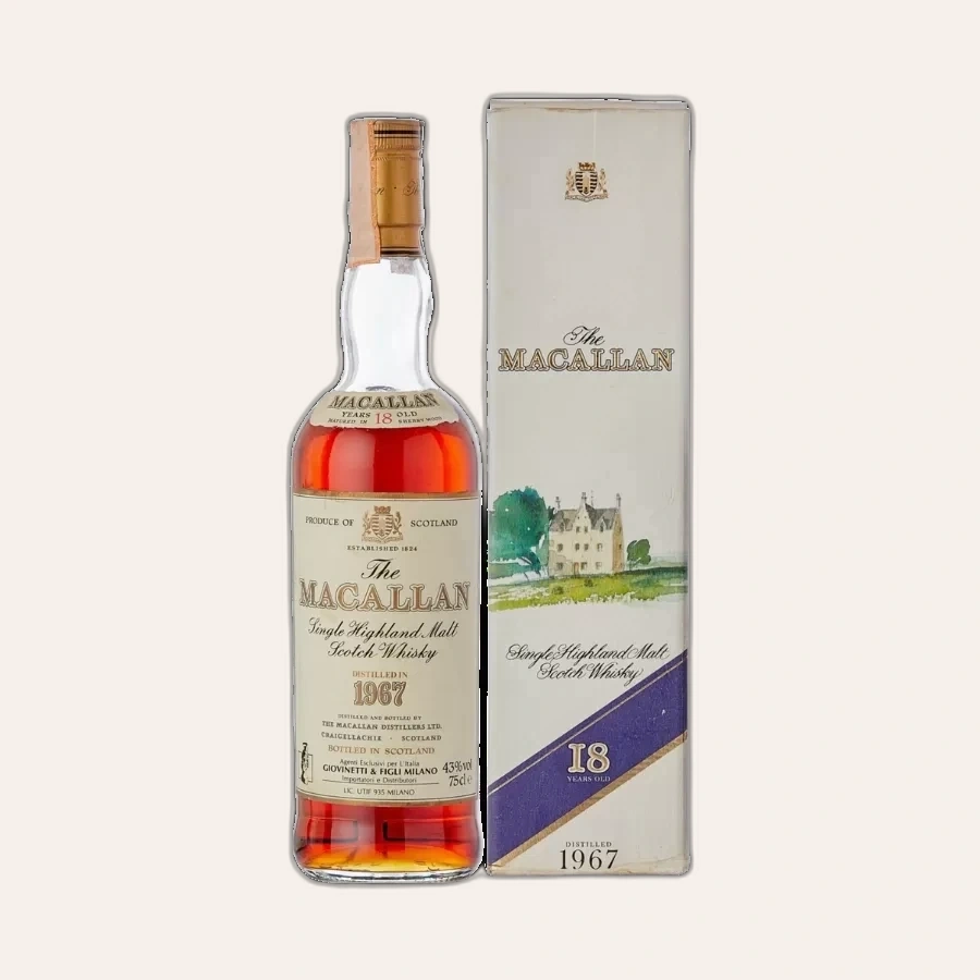 Rượu Whisky Macallan 18 Year Old 1967