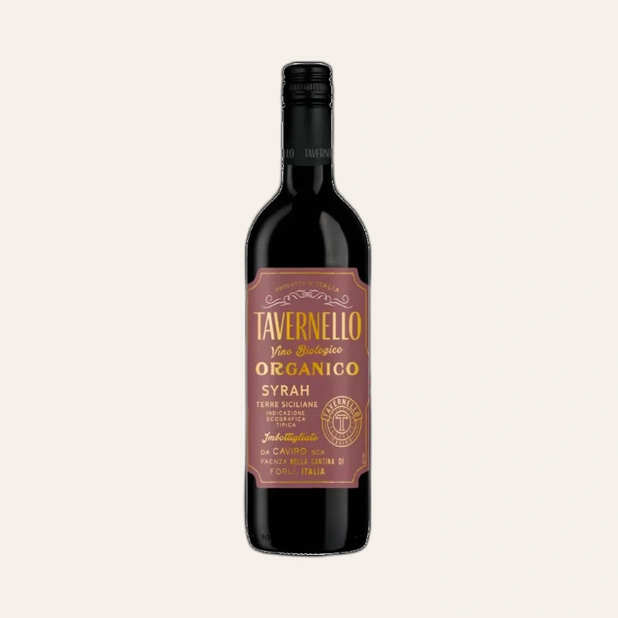 Rượu Vang Đỏ Ý Tavernello Organico Syrah Terre Siciliane