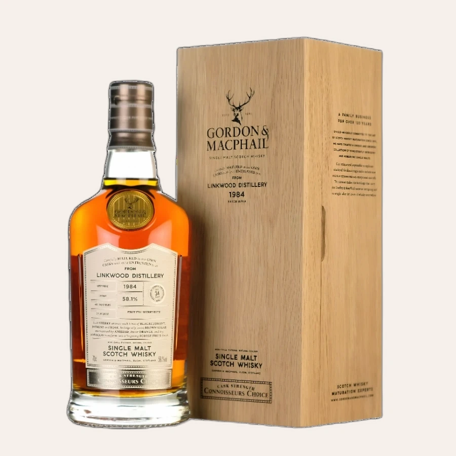 Rượu Whisky  Linkwood 34 Year Old Gordon & Macphail Connoisseurs Choice 1984