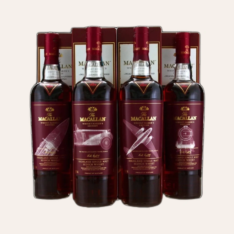 Rượu Whisky Macallan Whisky Maker's Edition - Classic Travel Range By Nick Veasay Full Collection