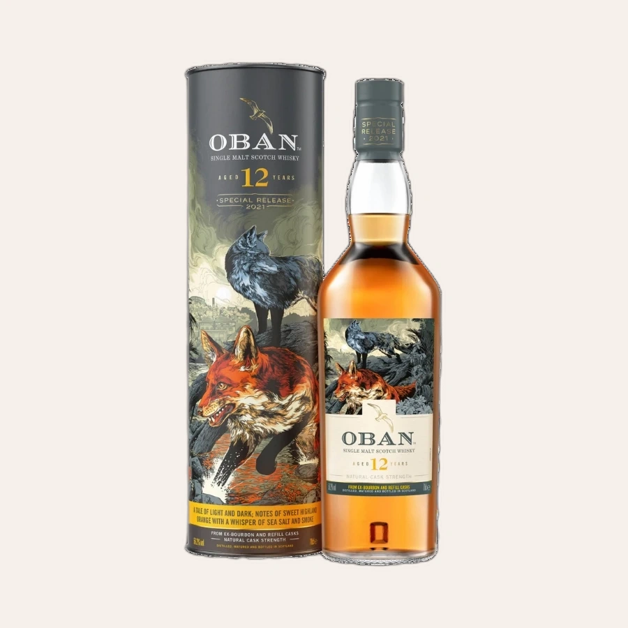 Rượu Whisky Oban 12 Year Old Double Fox Legend Limited Original