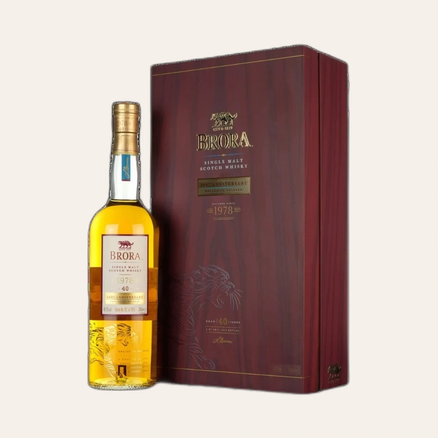 Rượu Whisky Brora 40 Year Old 1978 200th Anniversary Edition