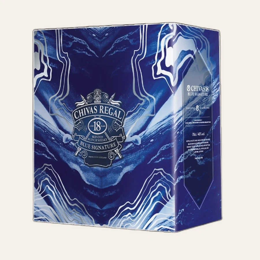 Rượu Whisky Chivas 18 Year Old Blue Phiên Bản Tết 2022