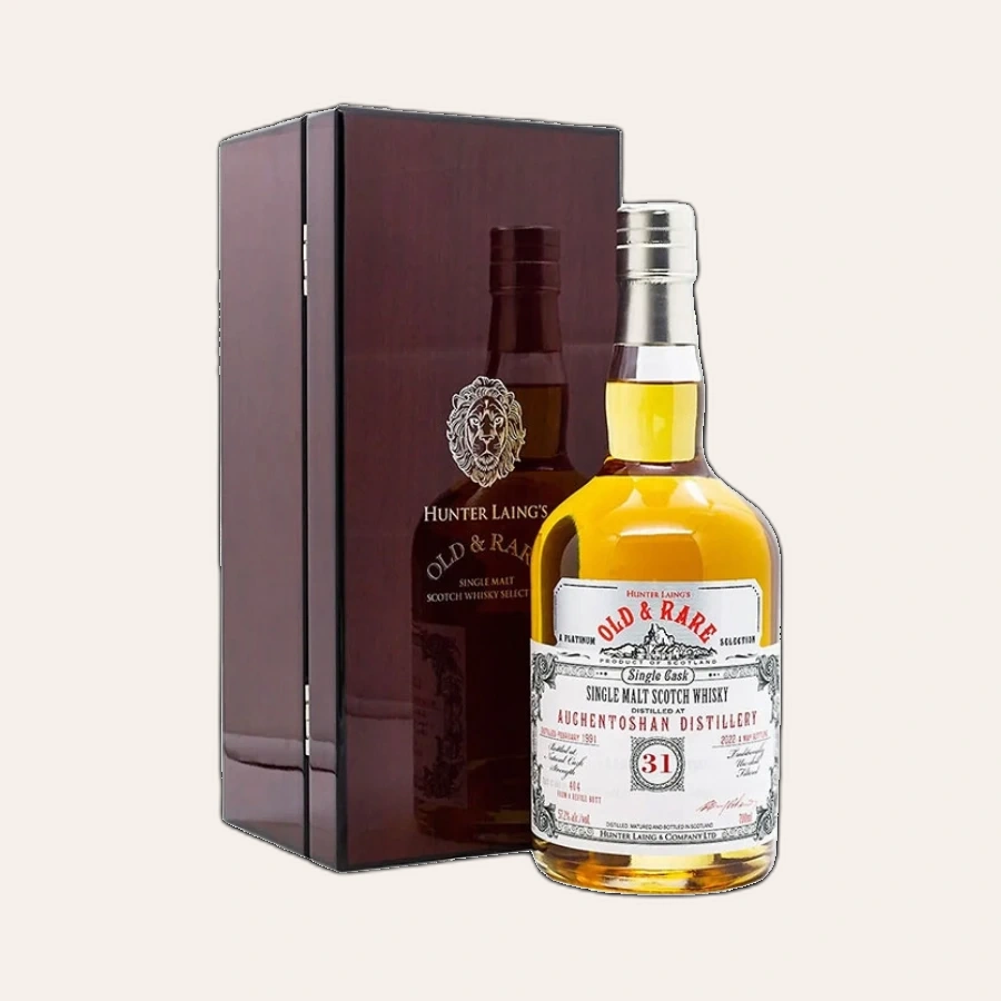 Rượu Whisky Old And Rare Auchentoshan 31 Year Old Hunter Laing 1991