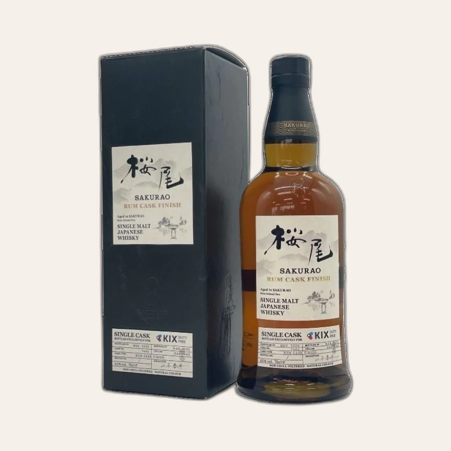 Rượu Whisky Nhật Sakurao Rum Cask Finish Travel Exclusive