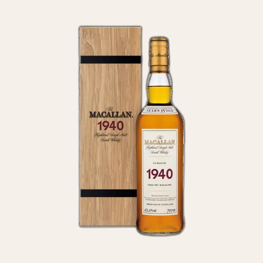 Rượu Whisky Macallan 35 Year Old 1940 Bottled 1975 Fine And Rare