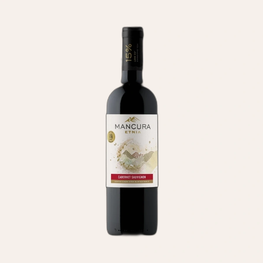 Rượu Vang Đỏ Chile Mancura Etnia Cabernet Sauvignon Sustainable 750ml