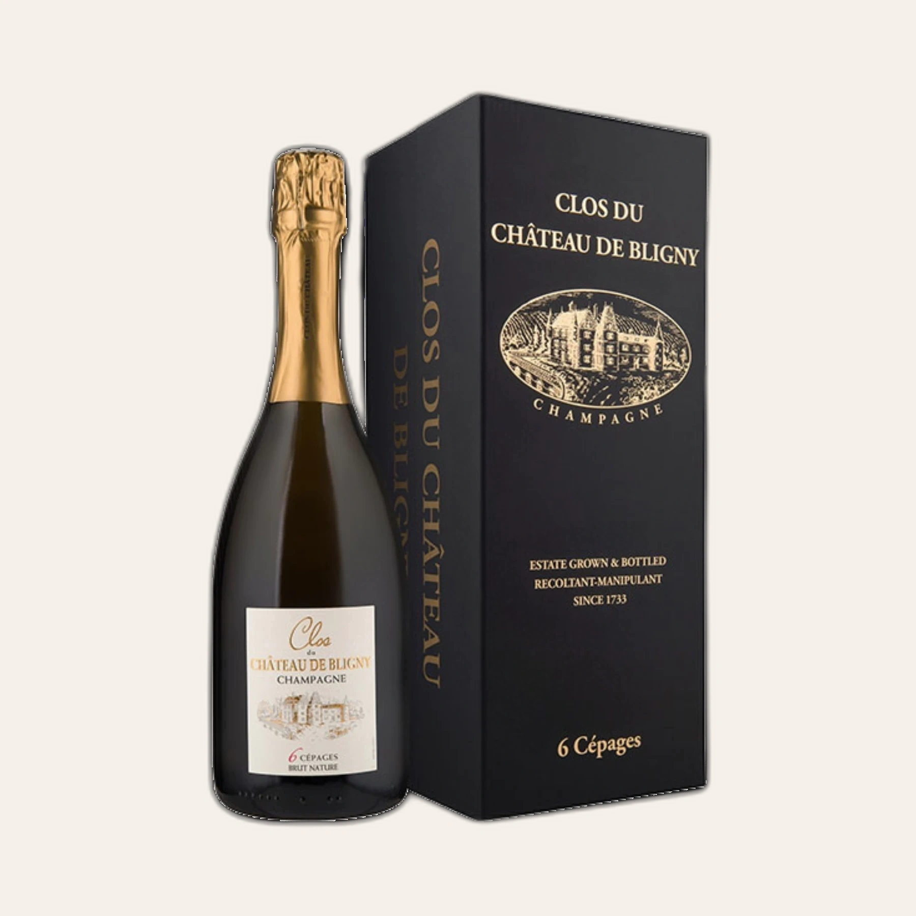Rượu Champagne Pháp Chateau de Bligny Clos du Chateau Brut Nature 6 Varietals