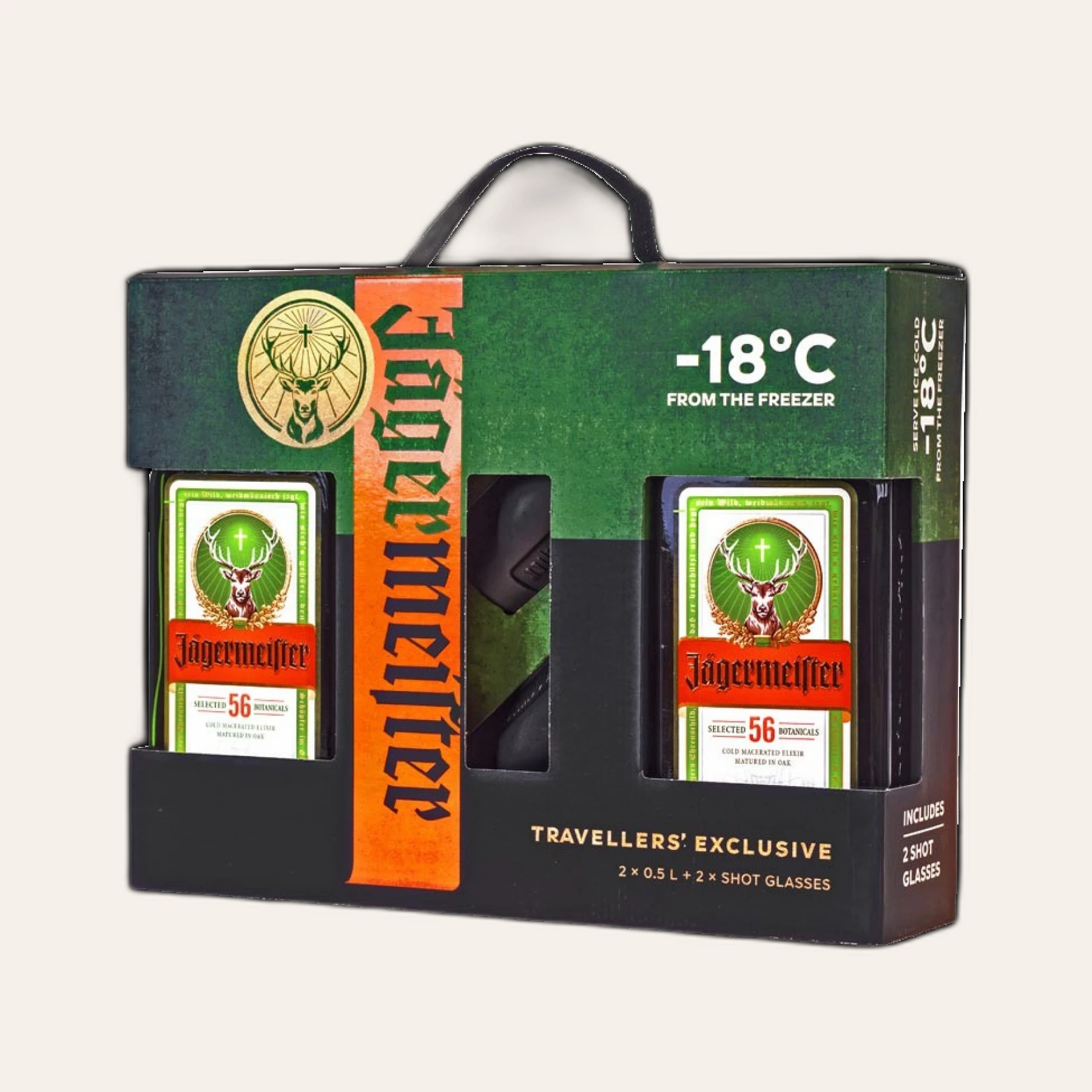 Rượu Liqueur Đức Jagermeister Phiên Bản Giới Hạn 500ml x 2 + 2 Ly Shot 2024