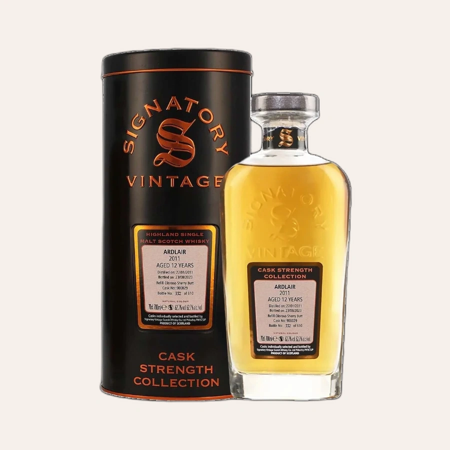 Rượu Whisky Ardlair 12 Year Old Cask Strength Collection Signatory Vintage 2011