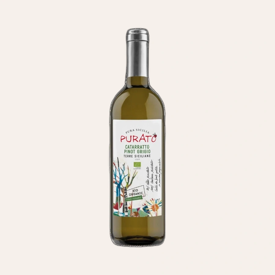 Rượu Vang Trắng Ý Purato Catarratto Pinot Grigio