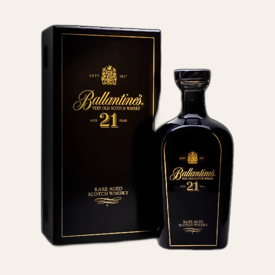 Rượu Whisky Ballantine's 21 Year Old Blue Ceramic 700ml
