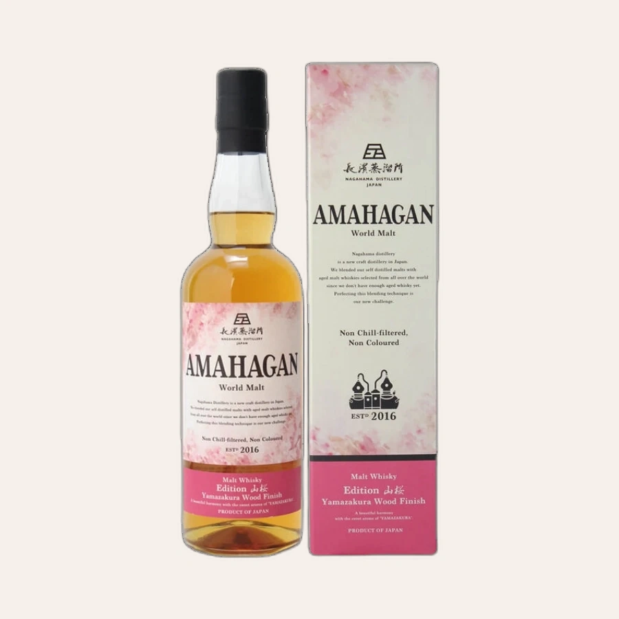 Rượu Whisky Nhật Amahagan Yamazakura Wood Finish