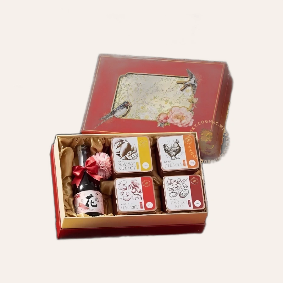 Rượu Sake Nhật Nishinoseki Hana 300ml Hộp Quà Tết 2025