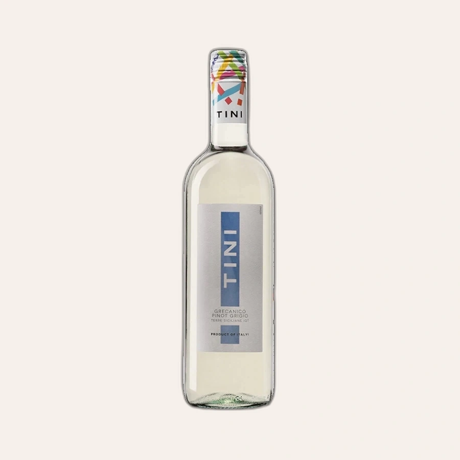 Rượu Vang Trắng Ý Tini Grecanico Pinot Grigio Terre Siciliane