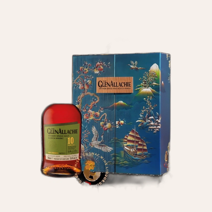 Rượu Whisky GlenAllachie 10 Year Old Batch 11 Phiên Bản Hộp Quà Tết 2025