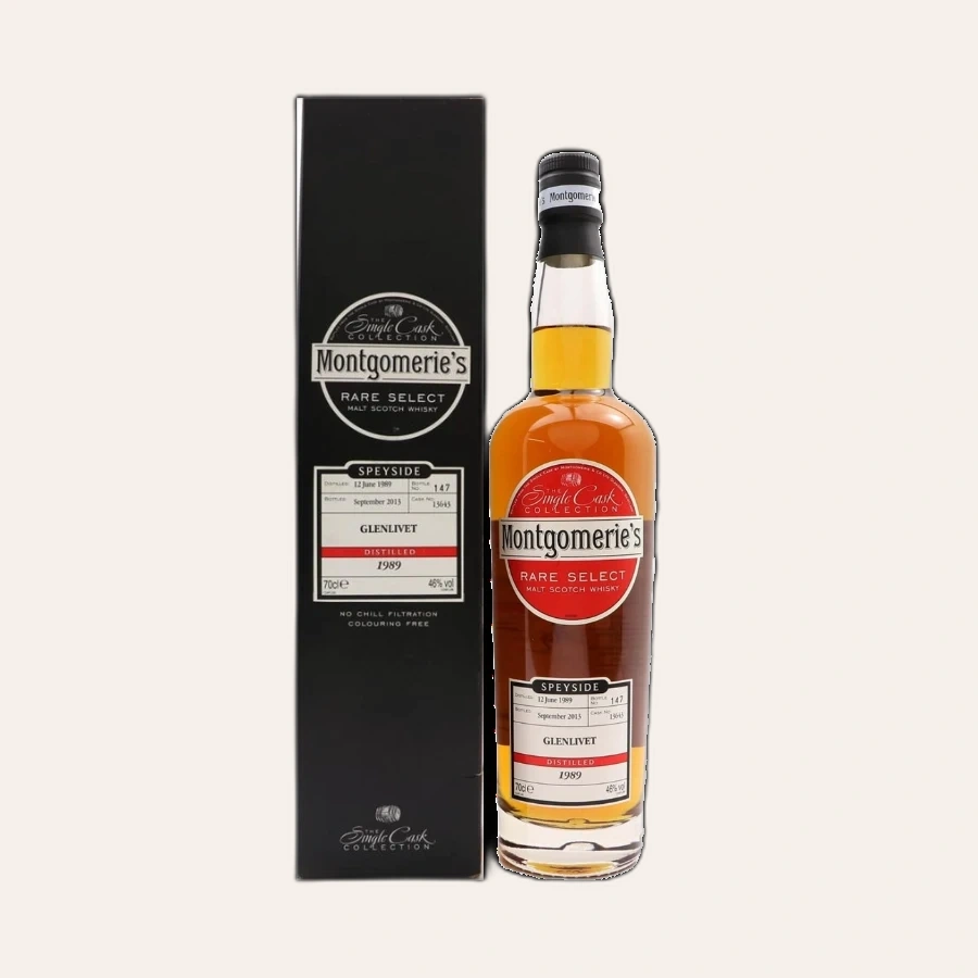 Rượu Whisky Glenlivet 23 Year Old Montgomerie's Rare Select 1989