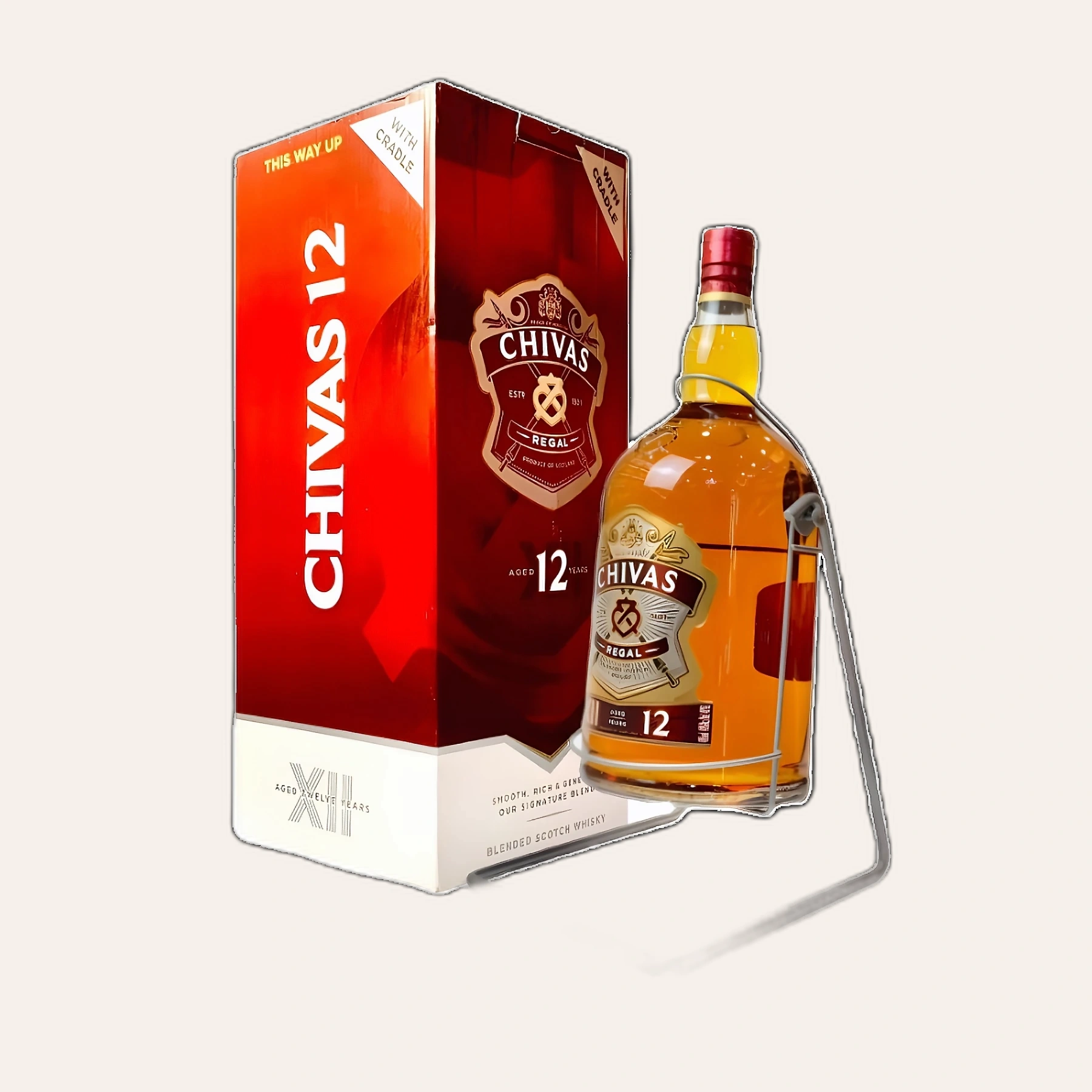 Rượu Whisky Chivas 12 Year Old 4500ml Mẫu Mới 2023