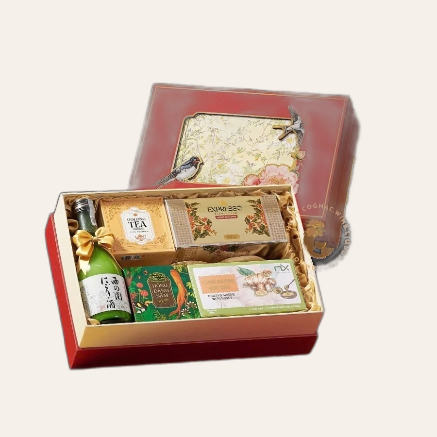 Rượu Sake Nhật Nishinoseki Nigori Zake 300ml Hộp Quà Tết 2025