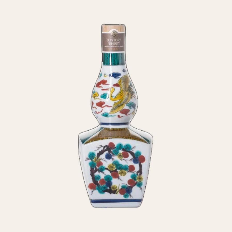 Rượu Whisky Nhật Suntory Gofukai Kutani Ceramic Decanter 1990