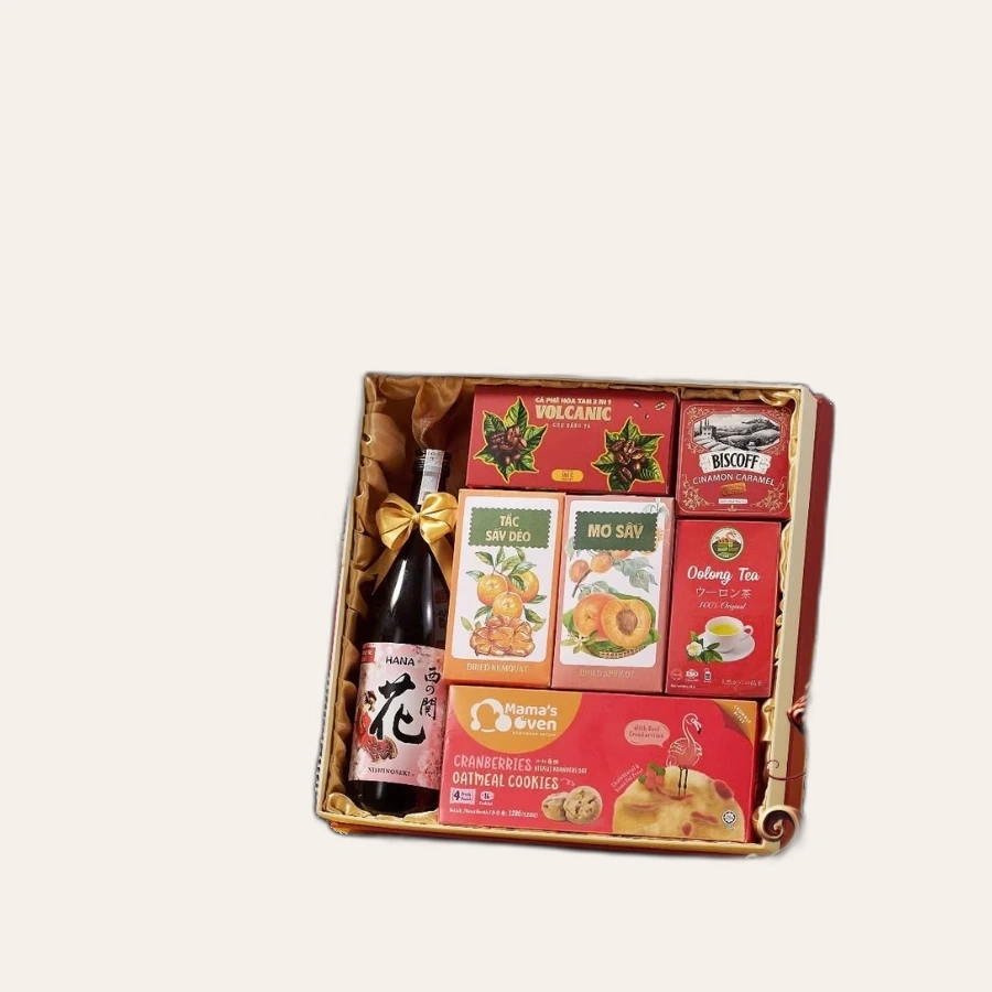 Rượu Sake Nhật Nishinoseki Hana Hộp Quà Tết 2025