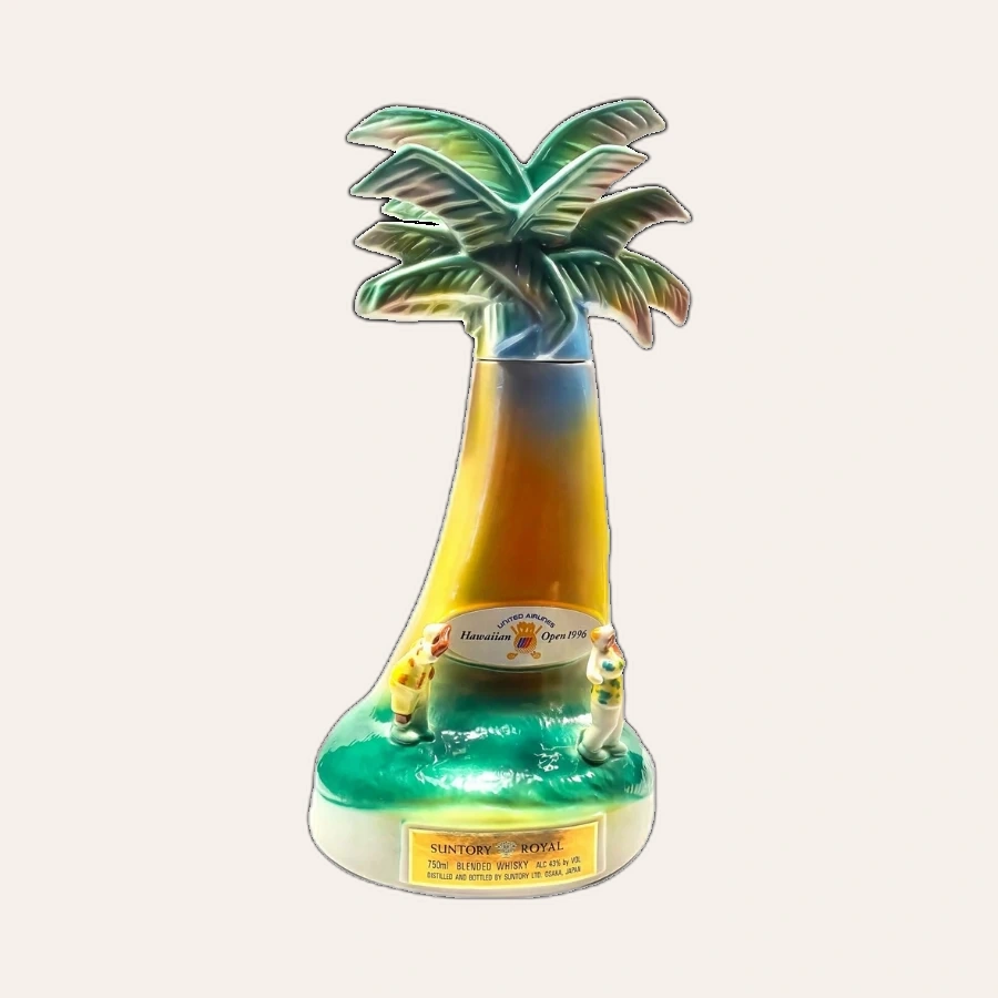 Rượu Whisky Nhật Suntory Royal Hawaiin Open Palm Tree 1996 United Airlines
