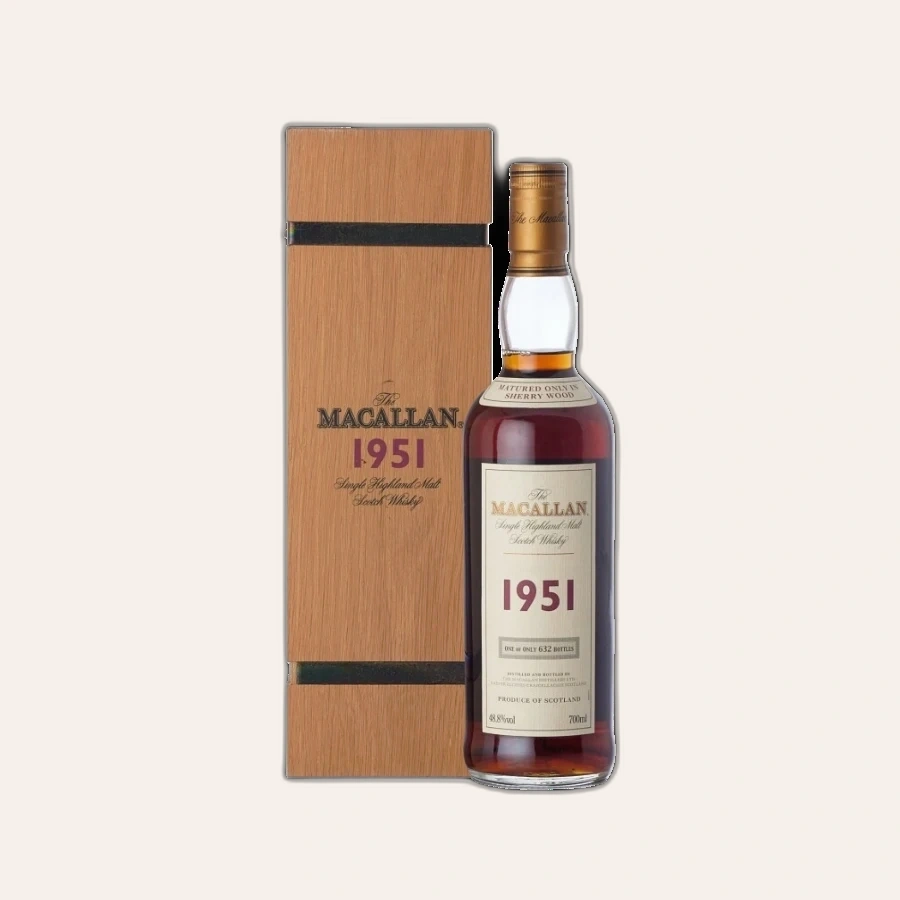 Rượu Whisky The Macallan 51 Year Old Fine & Rare 1951
