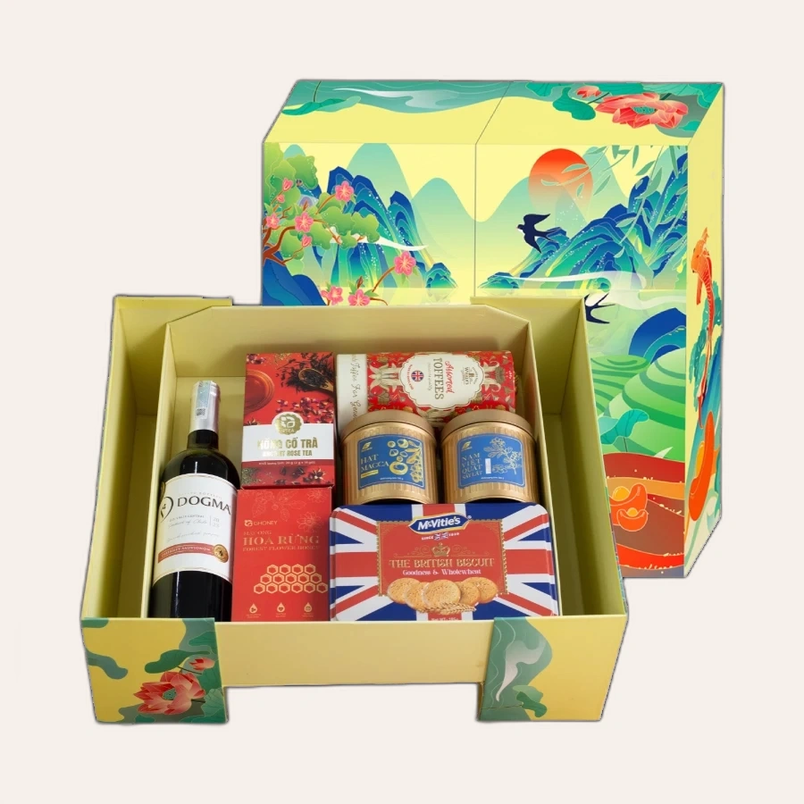 Rượu Vang Đỏ Dogma Cabernet Sauvignon Hộp Quà Tết 2026 Set Tinh Hoa Hội Tụ 2