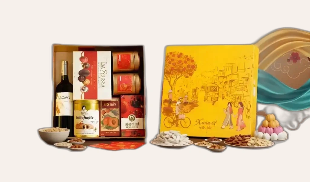 Hộp Quà Tết 2026 Set Phố Xuân 3 Ngọt Ngào