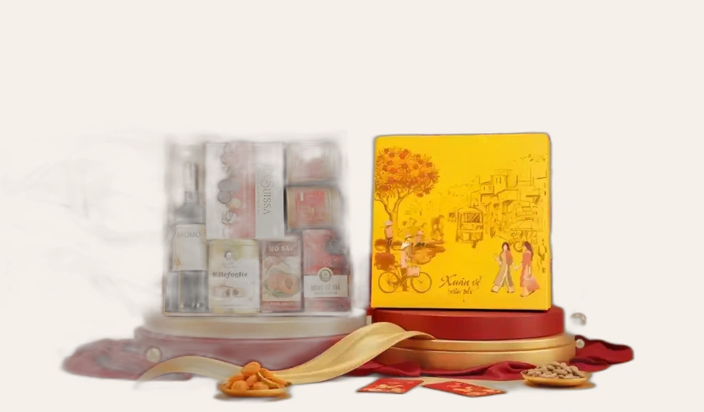 Hộp Quà Tết 2026 Set Phố Xuân 3 Đa Dạng