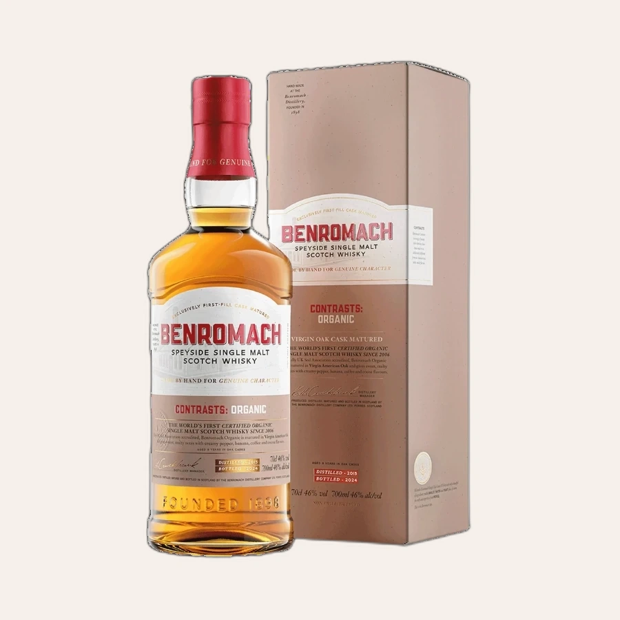 Rượu Whisky Benromach 9 Year Old Organic 2015