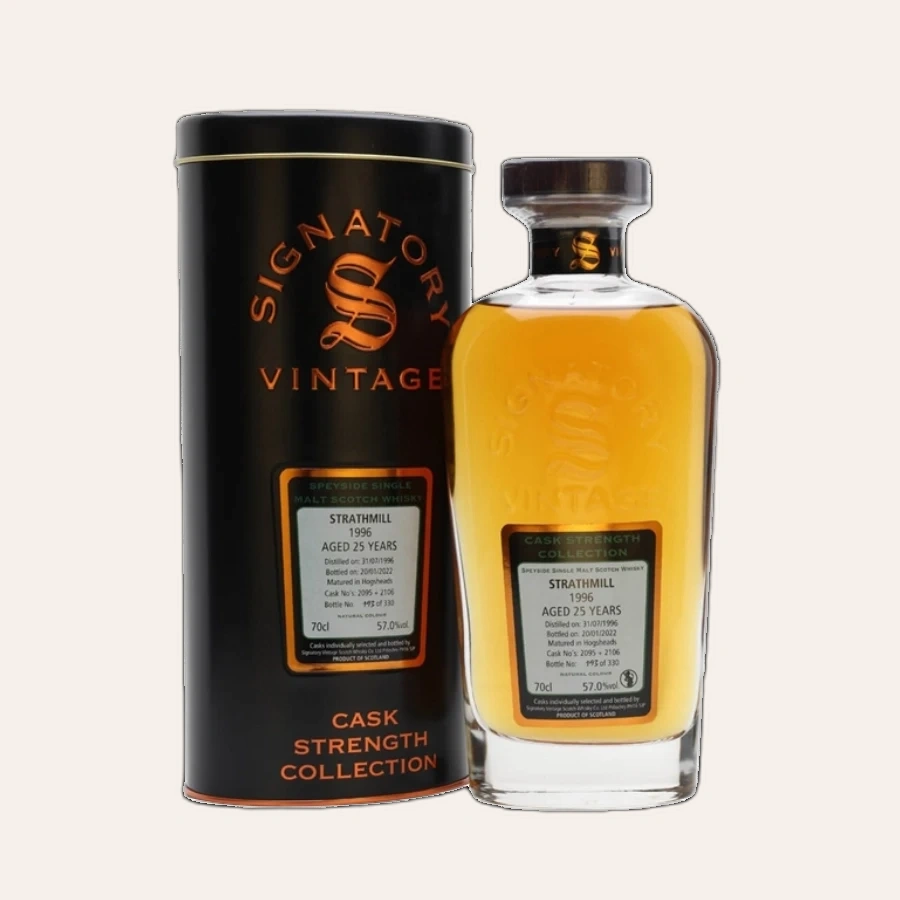 Rượu Whisky Strathmill 25 Year Old Cask Strength Collection Signatory Vintage 1996