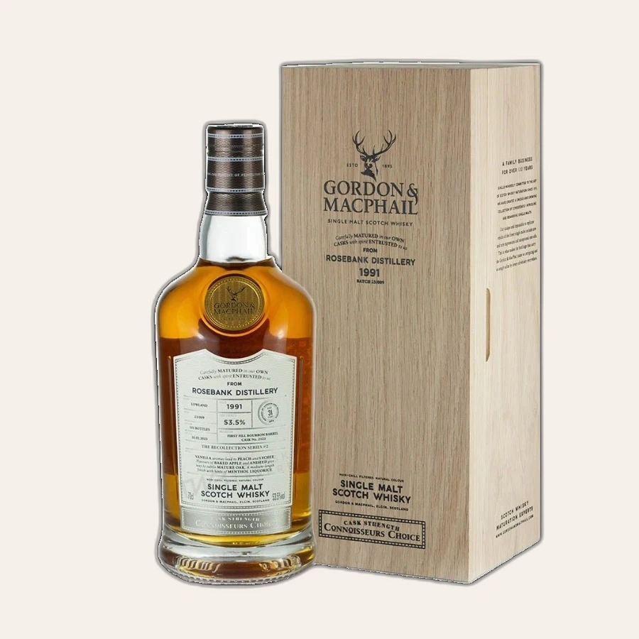 Rượu Whisky Connoisseurs Choice Upper Rosebank Gordon & Macphail 1991 Recollection 2