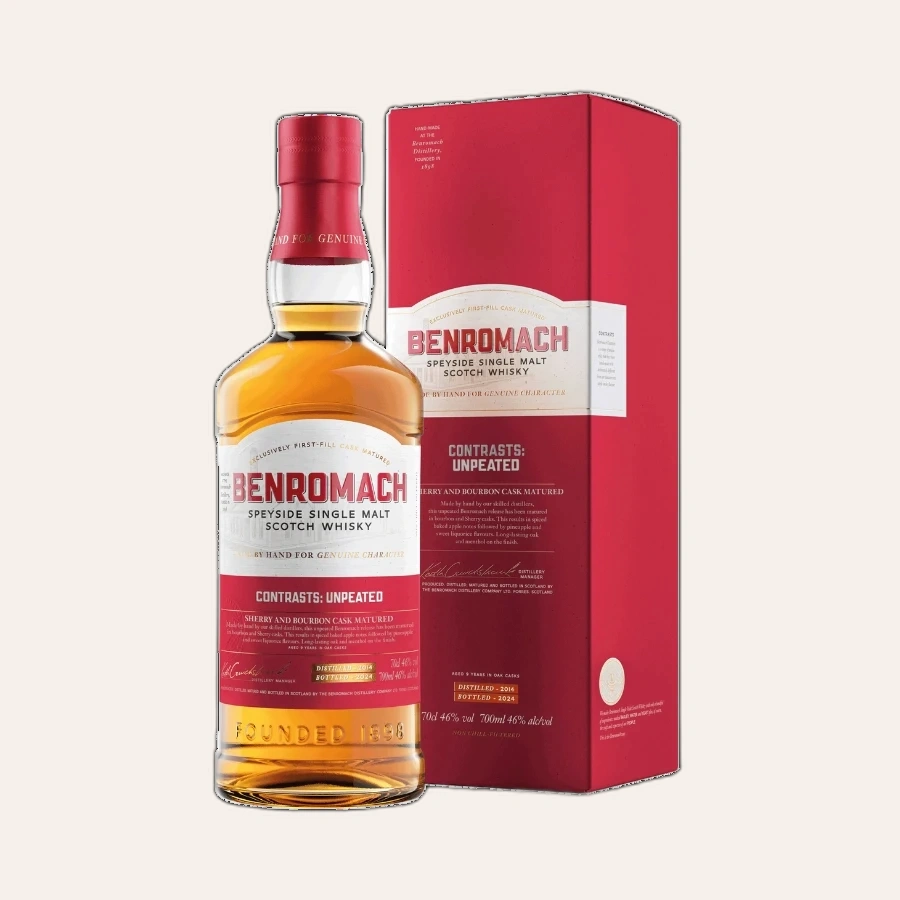 Rượu Whisky Benromach 9 Year Old Unpeated 2014