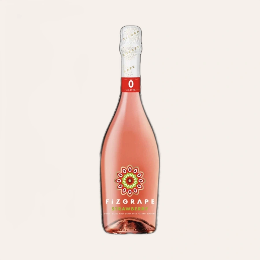 Rượu Sparkling Ý Fizgrape Strawberry Sparkling Alcohol Free