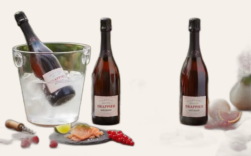 Rượu Champagne Pháp Drappier Brut Nature Rosé Cân Bằng