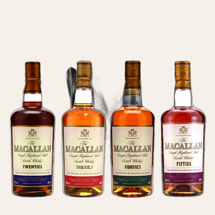 Rượu Whisky Macallan Travel Series Set (Trọn Bộ 4 Sản Phẩm)